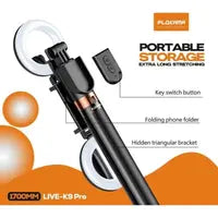 LIVE-K9 Pro Live Broadcast Stand Selfie Stick Tripod